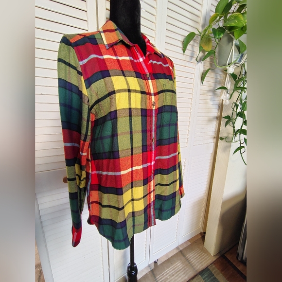 American Eagle Outfitters Multicolor Plaid Shirt - Picture 5 of 11